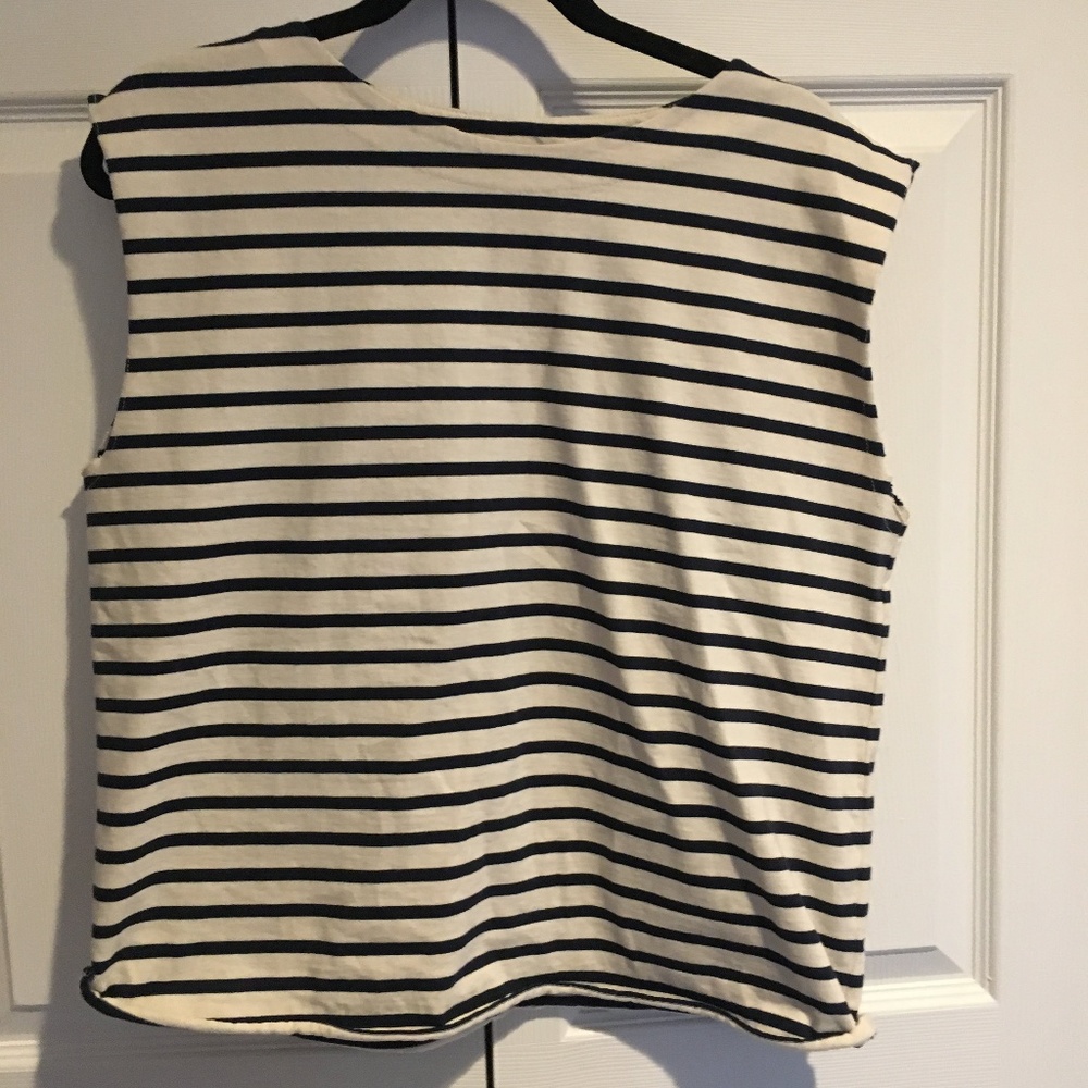 M.i.h Jeans Striped Canvas Tank in Medium